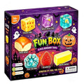 Halloween stress-relief sensory toy set box with assorted soft cube figures