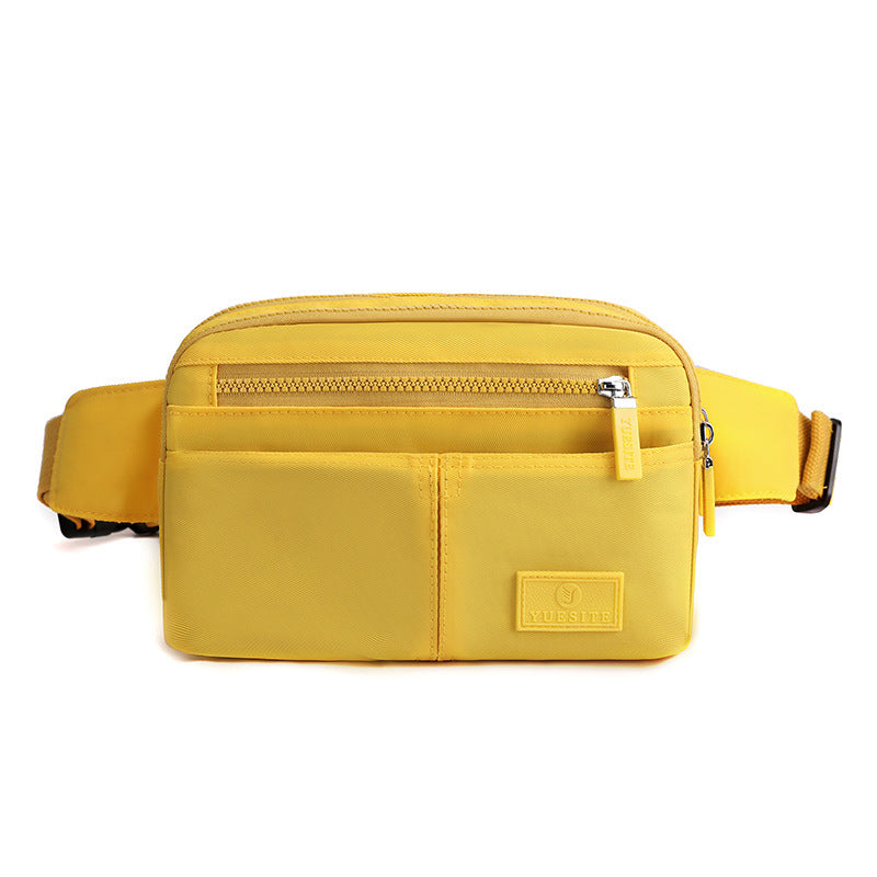 Unisex Nylon Waist Bag Multi Purpose Large Capacity For Men And Women Available In 8 Color Options