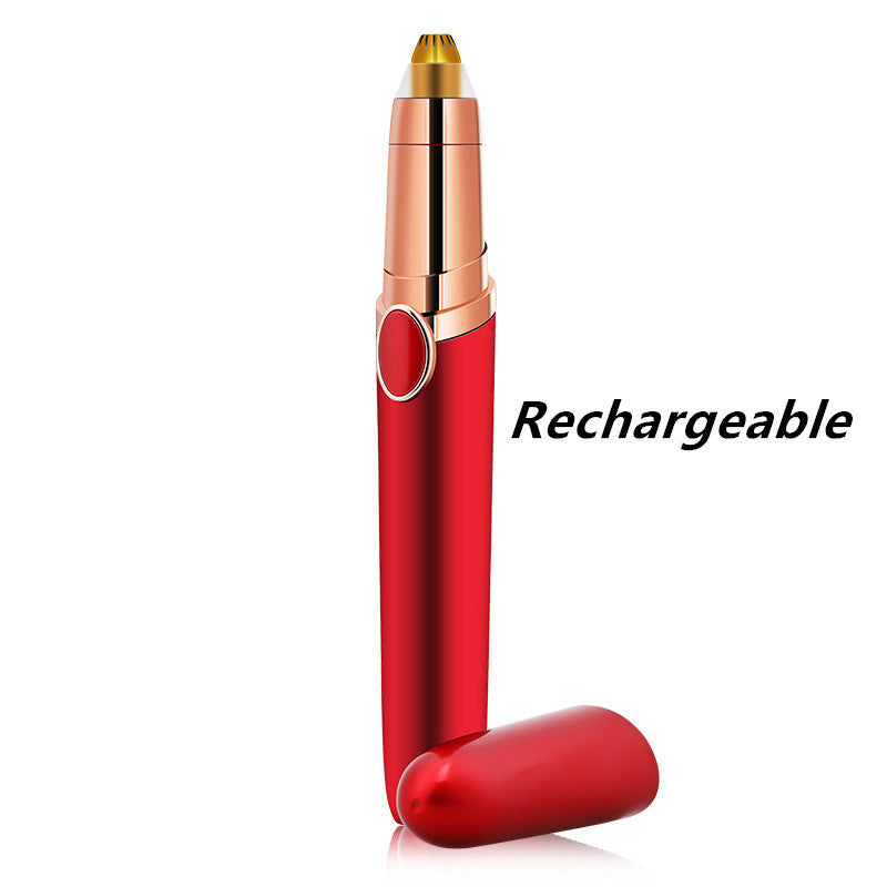 Second Generation Multifunction Eyebrow Trimmer White Black Red Compact USB Rechargeable Facial Grooming Tool