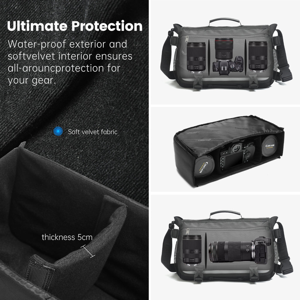 Mens One Shoulder Crossbody Bag Ultra Lightweight Nylon Chest Bag For Travel And Urban Style ShopWithNoble