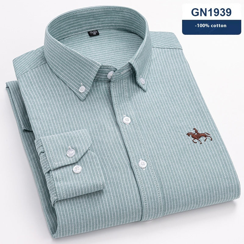 Men's Cotton Long-sleeved Casual Shirt