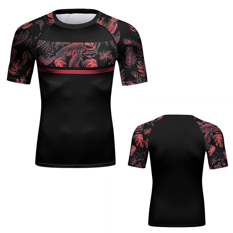 Casual Men's Quick Dry Running Training Clothes Set For Workout And Exercise Moisture Wicking Polyester