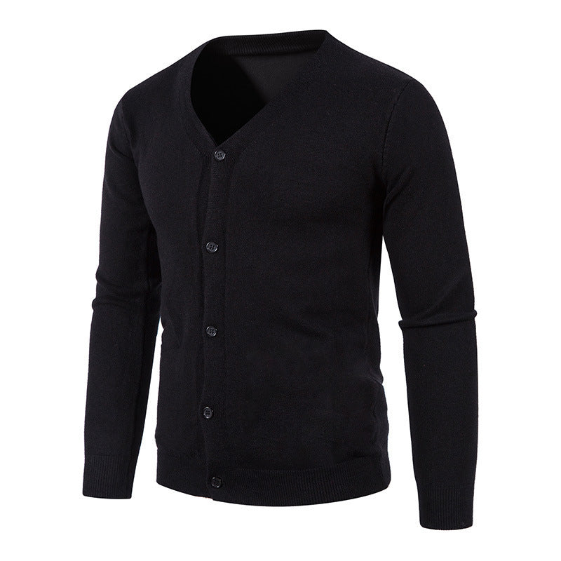 Fashion Men's Cardigan Personality V-neck Fashion Knitwear Sweater
