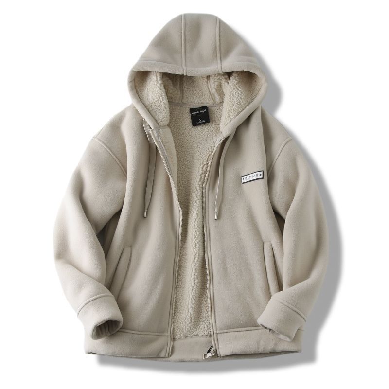 Polar Fleece Jacket Winter Men's Fleece-lined Thickened