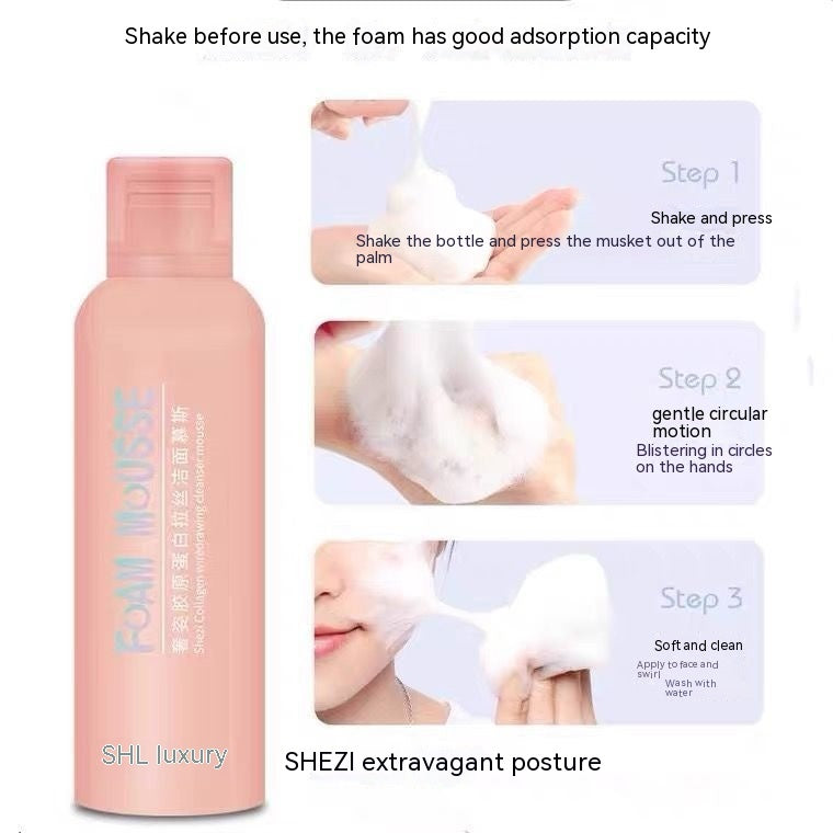 Collagen Bubble Mousse Facial Cleanser - Deep Cleansing Foam