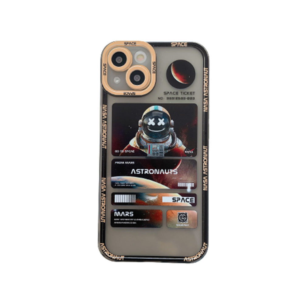 Fashion Space Astronaut Graffiti Phone Case For iPhone 8 Plus 7 Plus X Xs Xs Max XR 11 Pro Silicone TPU