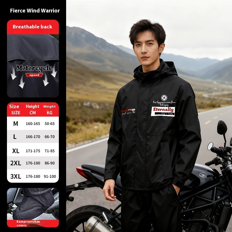 Men's Take-out Rider Adult Motorcycle Rainproof Riding Motorcycle Raincoat