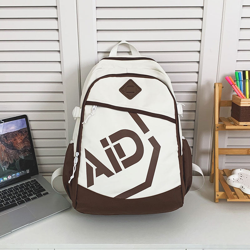 Street Trend Small Casual Nylon Backpack Bag Unisex All Match Daily Use School Bag