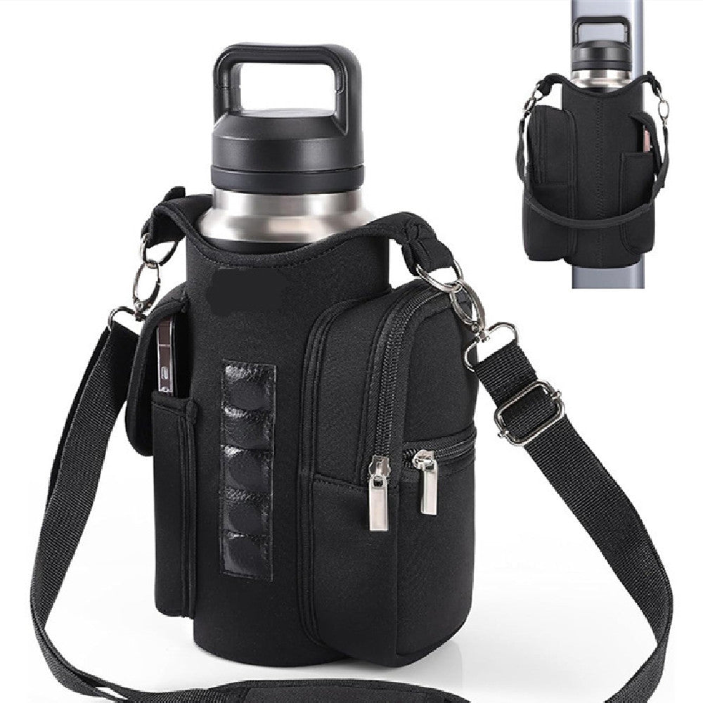 Portable Sports Kettle Bag Anti Collision Crossbody Cup Cover Oxford Cloth Travel Bottle Carrier
