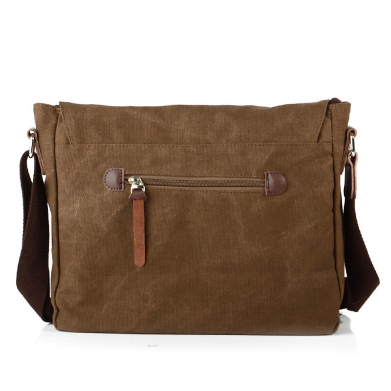 Men's Commuter Crossbody Canvas Bag For Leisure Travel Urban Simplicity Breathable
