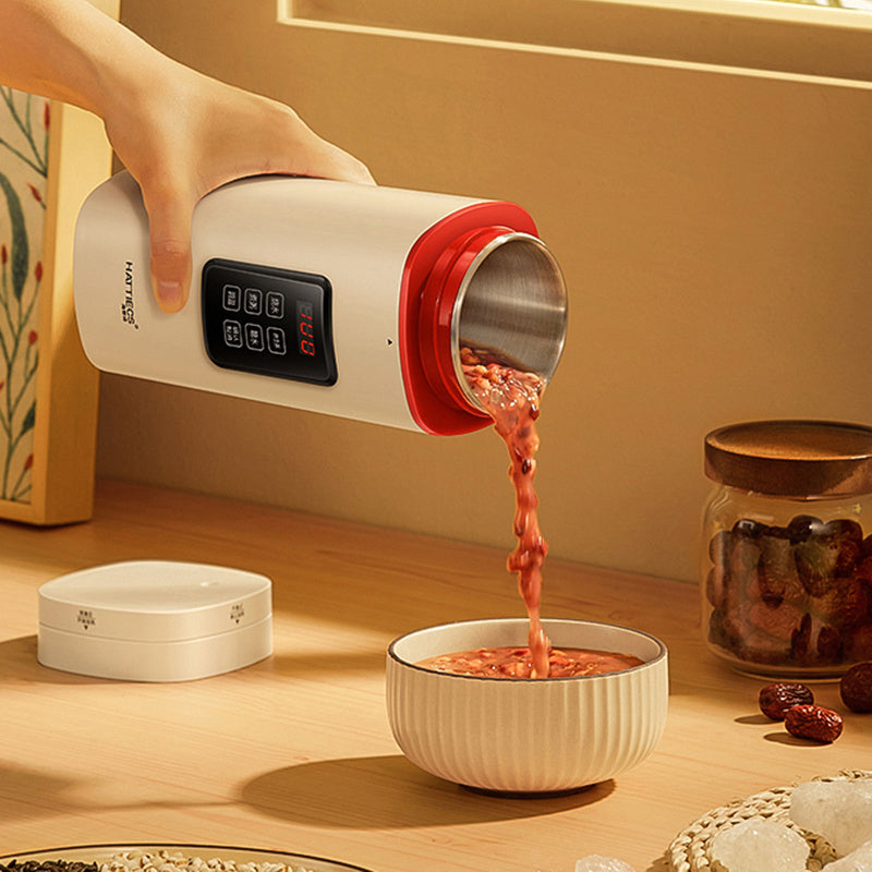 Mini Portable Stainless Steel Kettle With Electric Heating Auto Shut Off Dry Burn Protection Quiet White 21cm