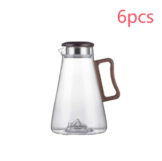 Household Borosilicate Glass Cold Water Bottle Large Capacity