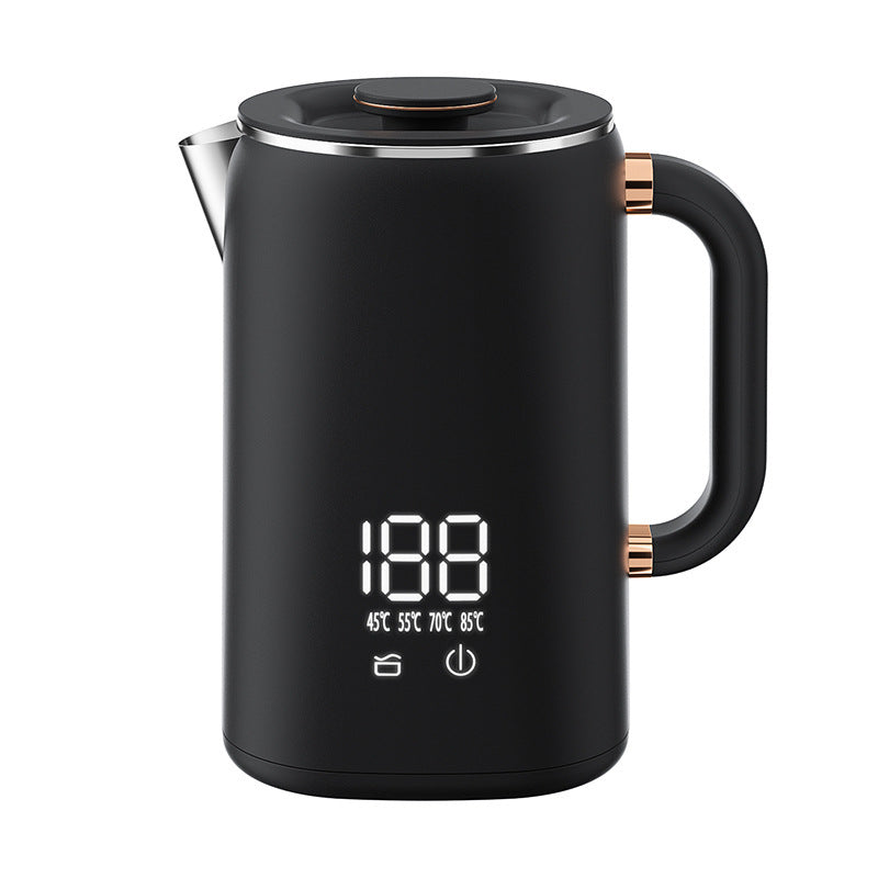 Smart Heat Preservation Electric Kettle Auto Keep Warm 1.7L 1000W To 1500W Anti Dry Burn Stainless Steel ABS