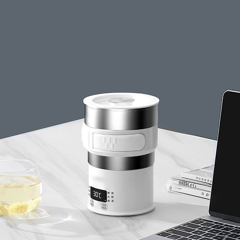 Travel Folding Electric Portable Hot Water Kettle Stainless Steel 1000 Watt Touch Type Operation Compact