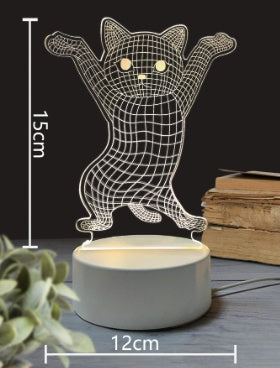 3Dd Small Night Lamp LED Light USB Light Luminous Ambience Light Bedroom
