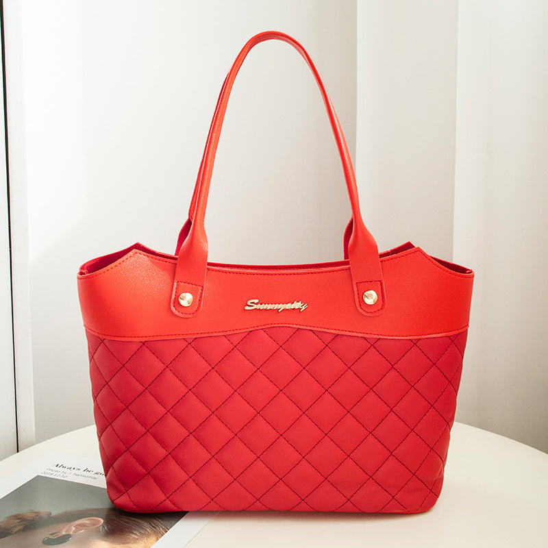 Rhombus Quilted PU Leather Crossbody Bag – Women’s Shoulder Bag | 6 Colors