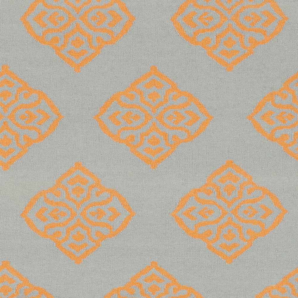Elwin Orange & Gray Hand Woven Wool Area Rug – Contemporary