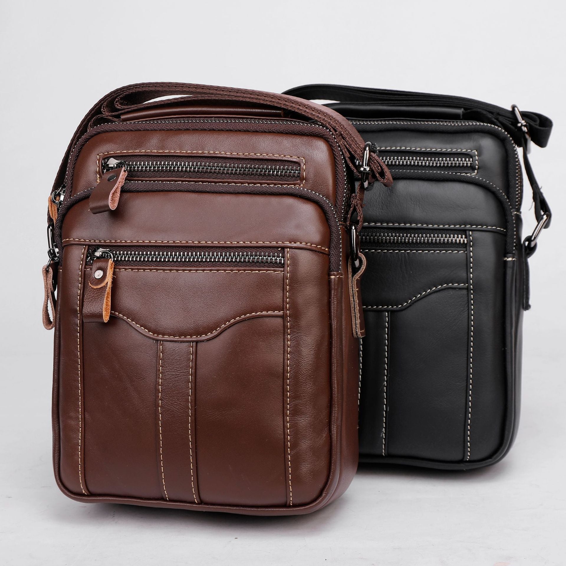 Genuine Leather Crossbody Phone Bag For Travel And Everyday Use Portable Casual Design 18 By 23 By 8 Cm