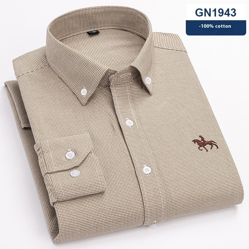 Men's Cotton Long-sleeved Casual Shirt
