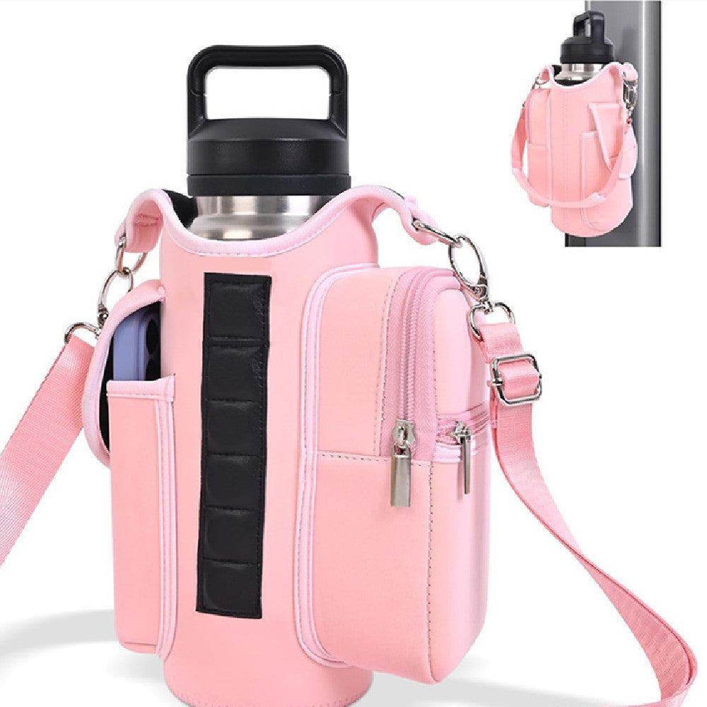 Portable Sports Kettle Bag Anti Collision Crossbody Cup Cover Oxford Cloth Travel Bottle Carrier