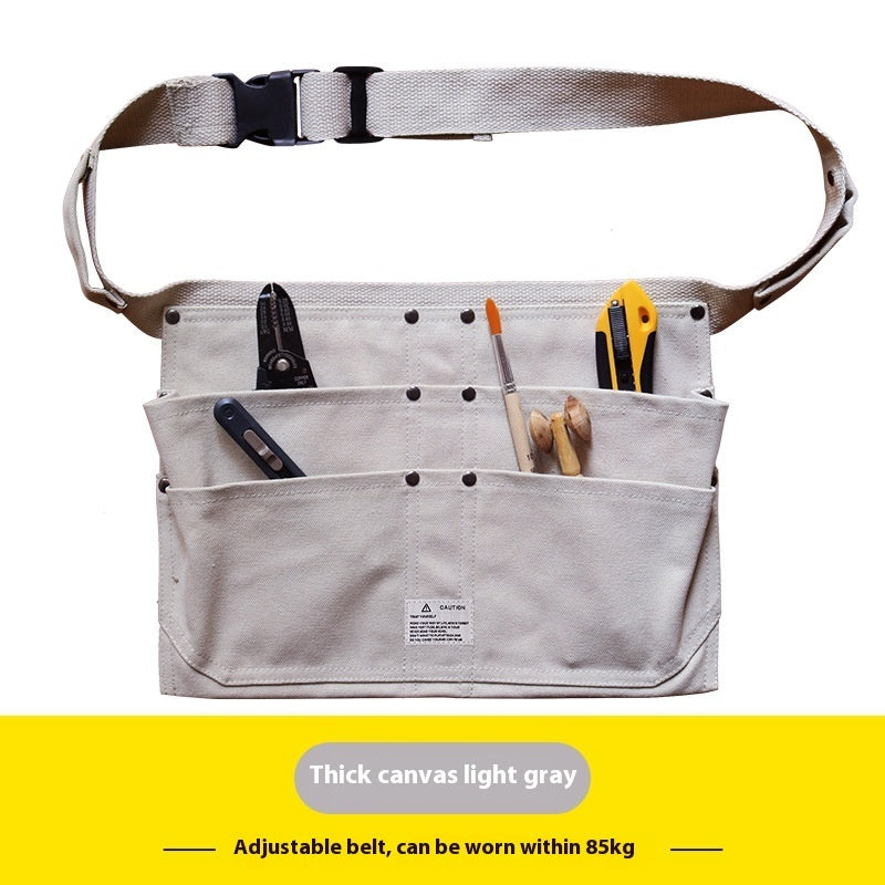 Multi Pocket Canvas Apron For Men And Women With Utility Pockets For Gardening Carpentry Electrician And Mechanics