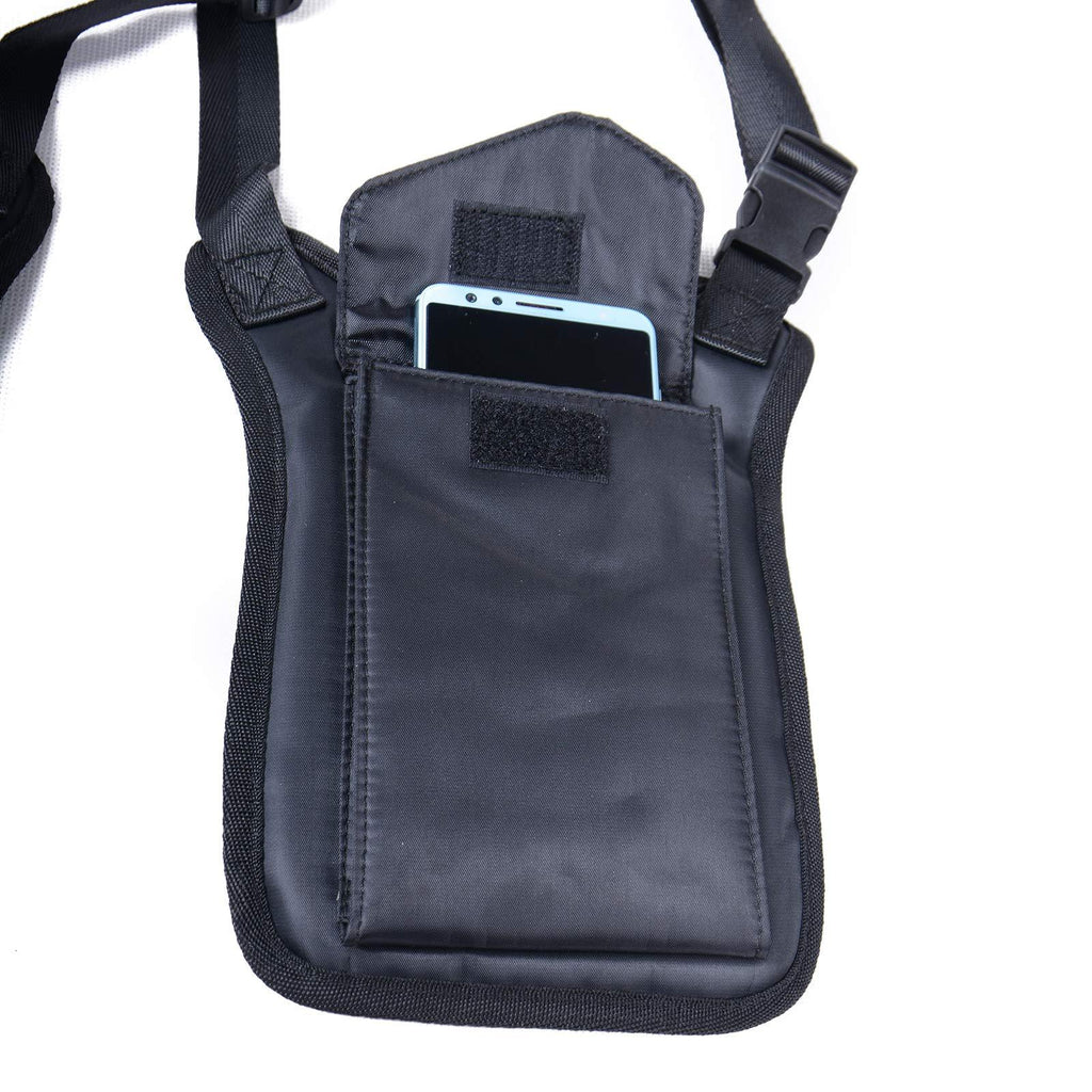 Anti Theft Hidden Underarm Strap Wallet Holster Bag Nylon Double Shoulder Pocket Vest For Outdoors Women