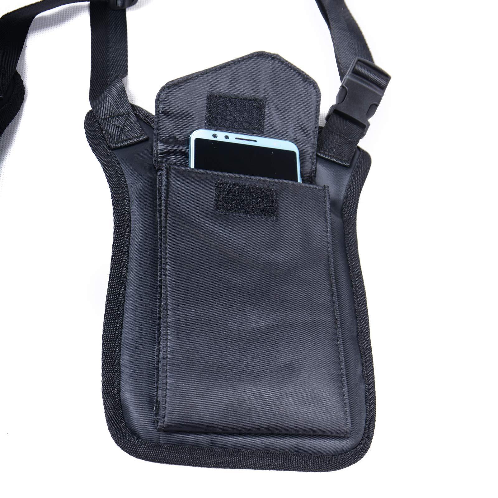 Anti Theft Hidden Underarm Strap Wallet Holster Bag Nylon Double Shoulder Pocket Vest For Outdoors Women