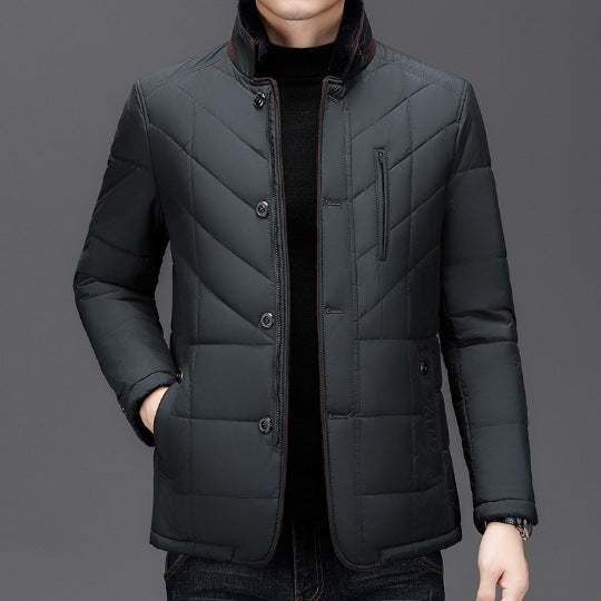 Winter Men's Short Coat Cold-proof High-end Cotton-padded Coat Men