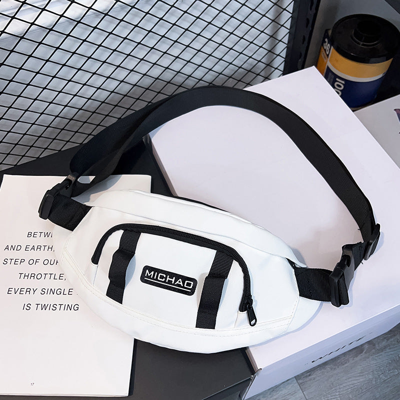 Personalized Hip Hop Street Style Workwear Chest Bag Canvas Shoulder Crossbody With Sandwich Pocket For Daily Use