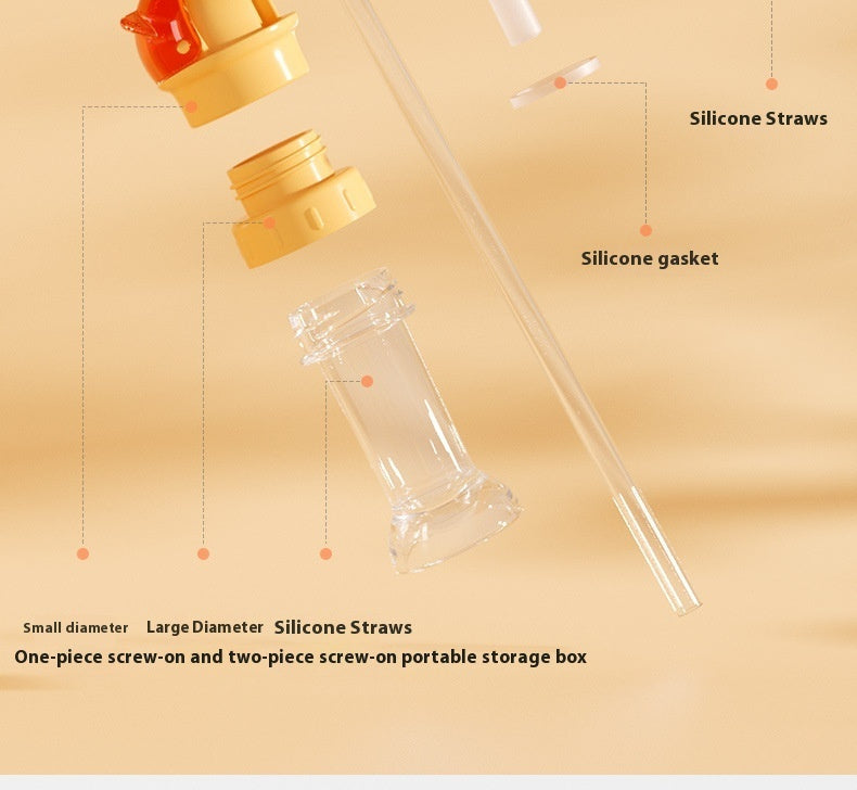 Anti Choking Bottle Cap Straw For Toddlers And Kids 1 To 6 Years PP Silicone Safe Drinking Cap