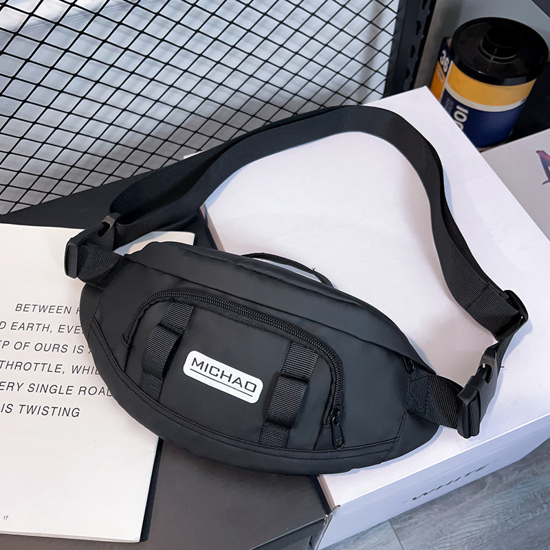 Personalized Hip Hop Street Style Workwear Chest Bag Canvas Shoulder Crossbody With Sandwich Pocket For Daily Use