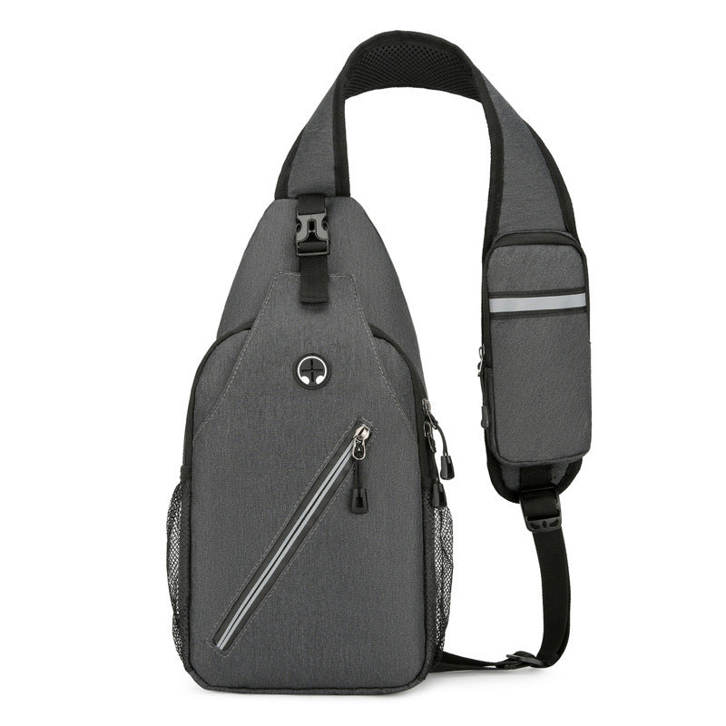 New Multifunctional Mens Shoulder Crossbody Bag With Large Capacity Canvas Messenger Chest Bag
