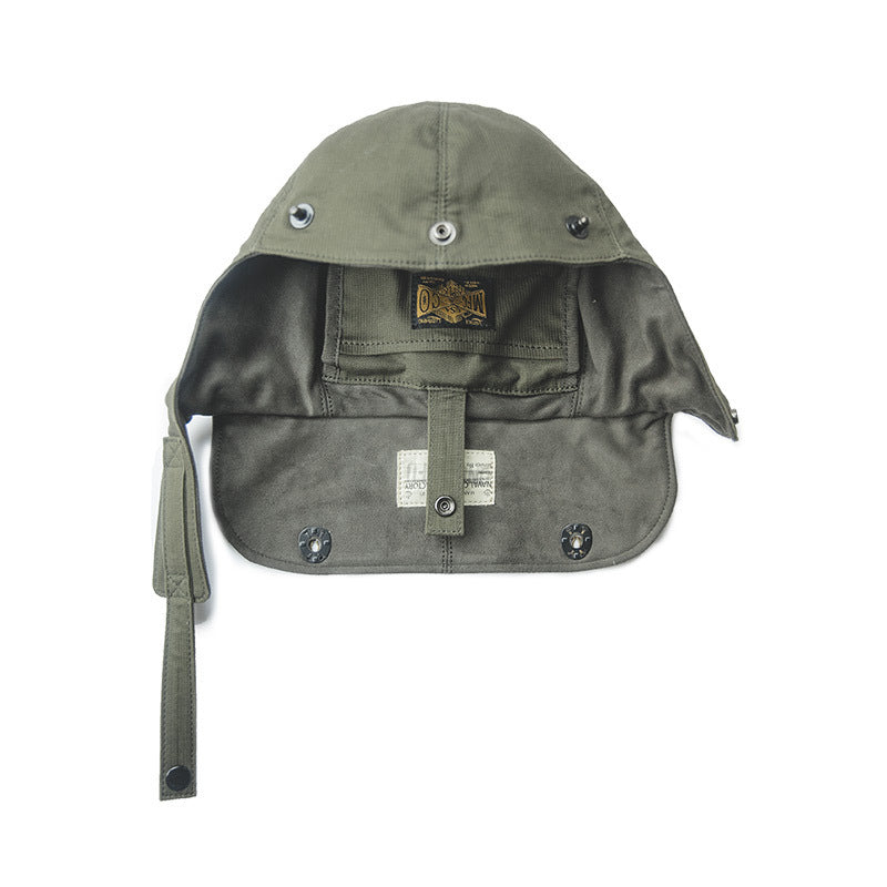 Madden Tooling American Retro Army Green Canvas Crossbody Bag With Adjustable Shoulder Strap For Leisure Travel