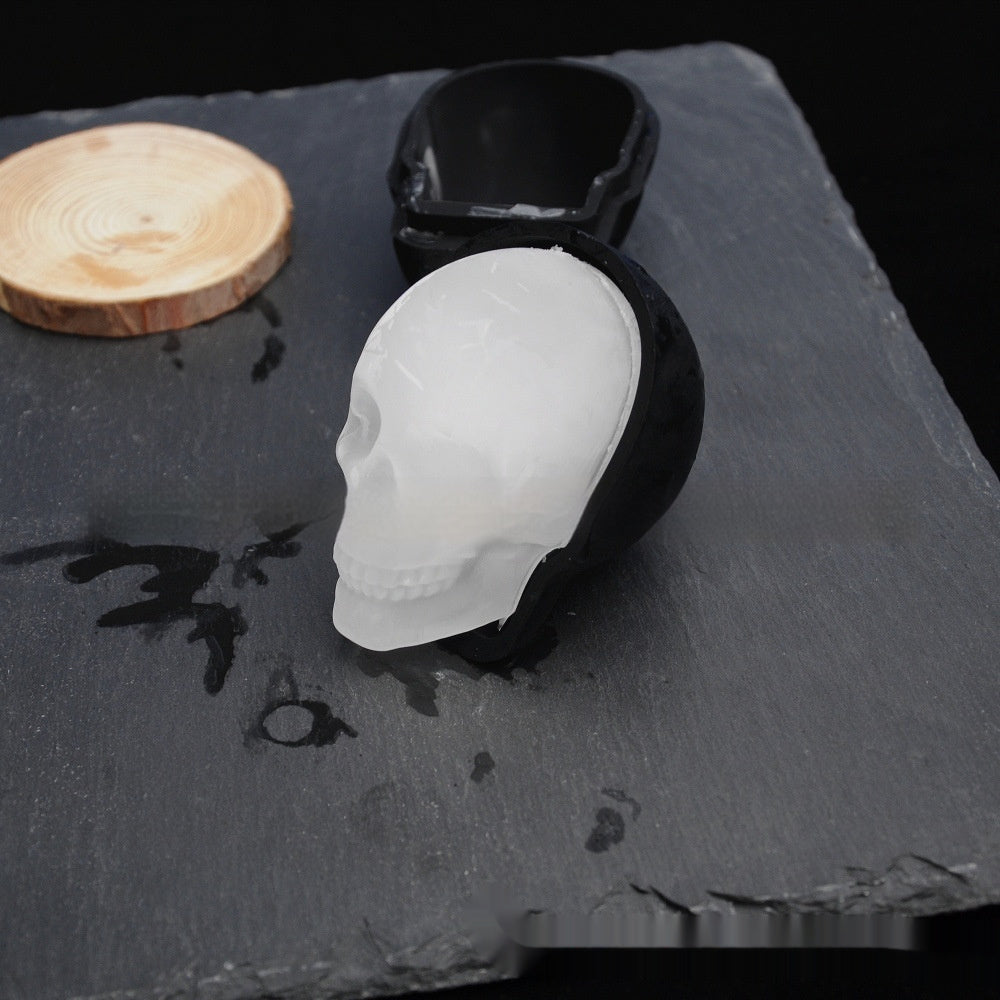 3D Halloween Skull Ice Maker Food Grade Tray