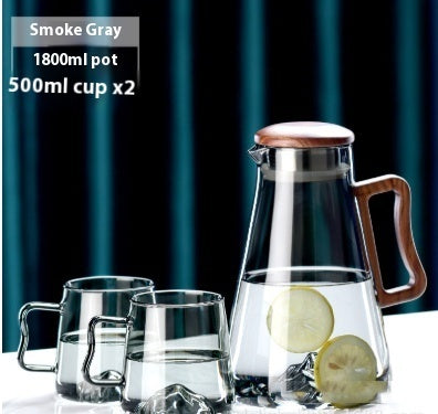 Household Borosilicate Glass Cold Water Bottle Large Capacity
