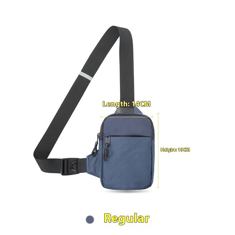 Crossbody Phone Bag Waist Bag Mini Fashion Shoulder Bag Waterproof Ultra Light Polyester For Daily Use