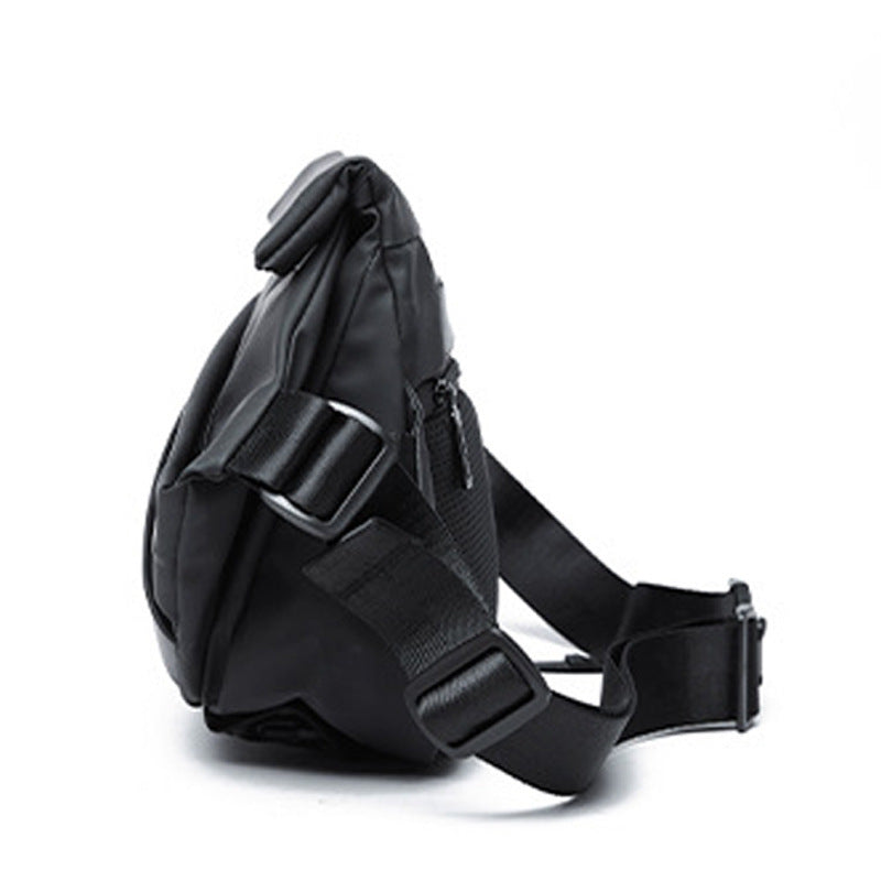 PVC Leisure Large Capacity Chest Bag for Men Breathable Riding Single Shoulder Street Trend