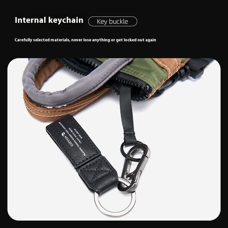 Blue Green Crossbody Messenger Bag For Men Lightweight Cycling Sports Bag With Polyester Lining 15x20 Cm