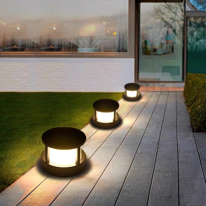 Outdoor Aluminum Wall Pillar Lamp - Weather Resistant Exterior Lighting