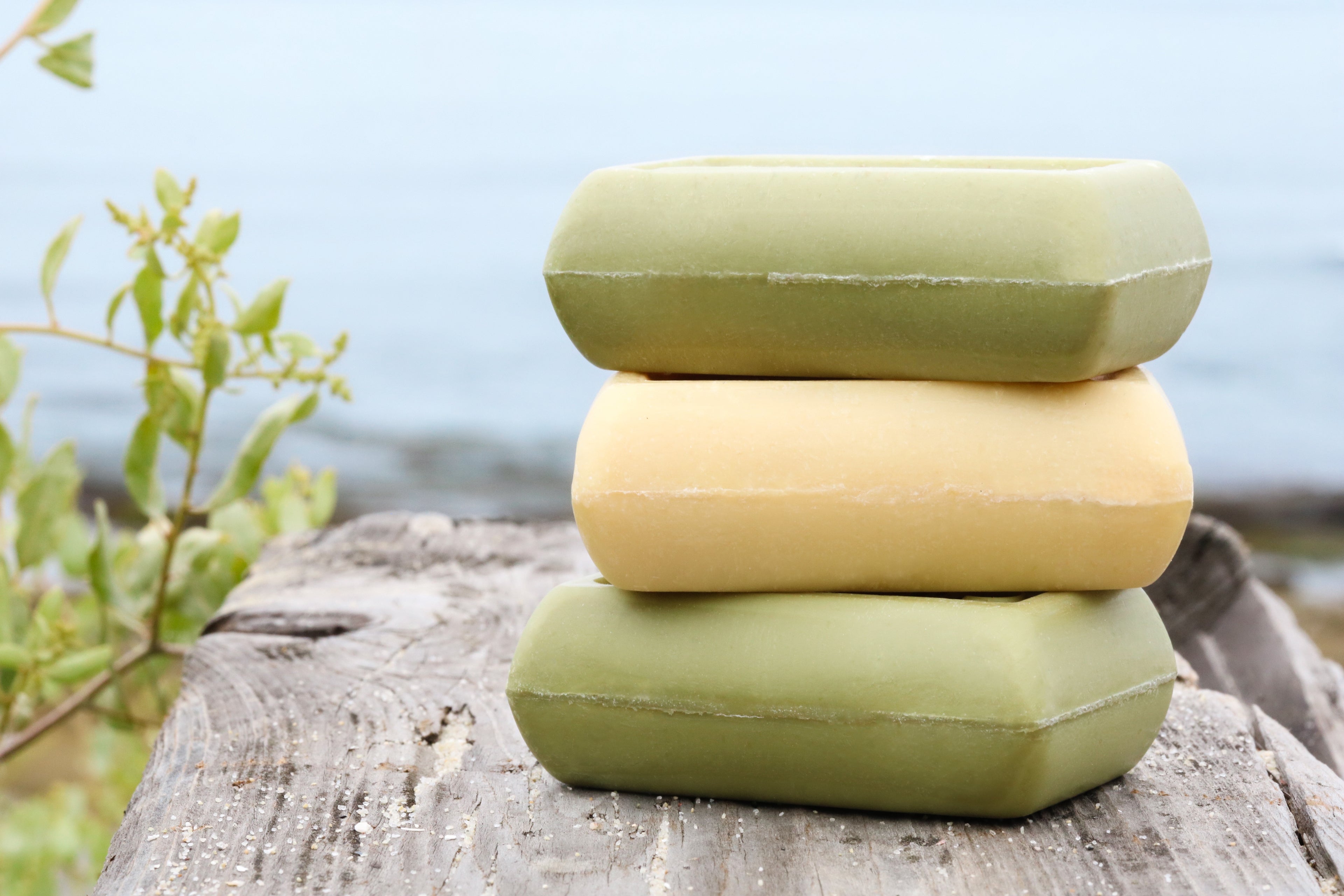 3 Pack Natural Olive Oil Soap with Shea Butter & Oatmeal