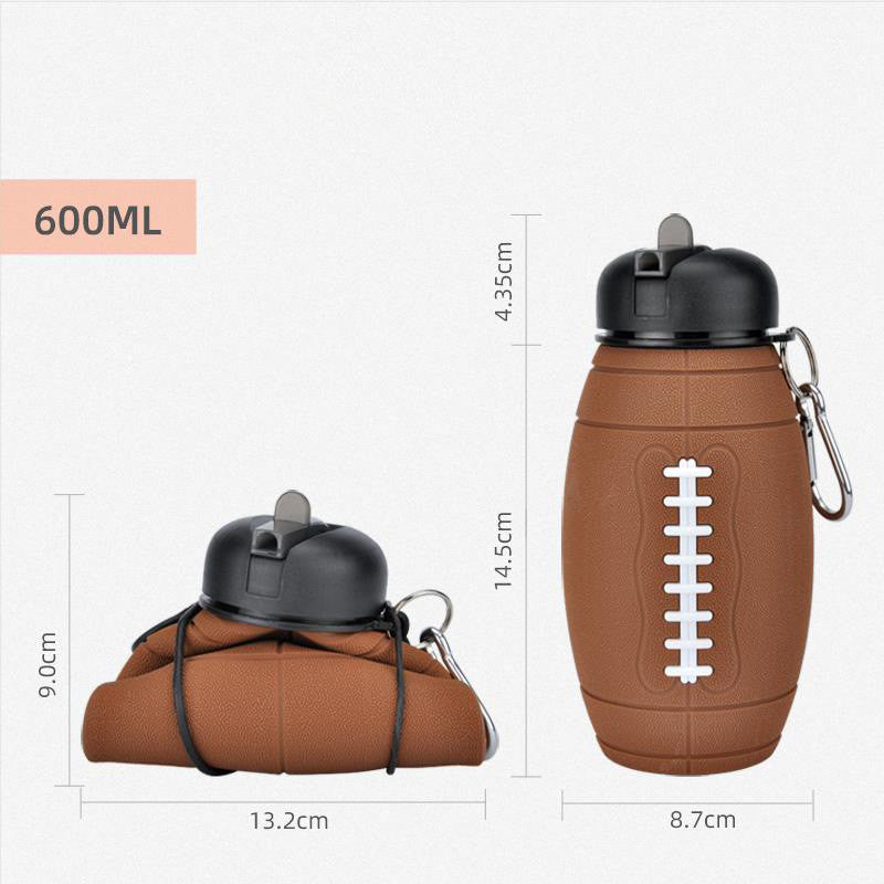 Outdoor Collapsible Sports Water Bottle Leakproof Reusable Portable Hydration Bottle For All Sports
