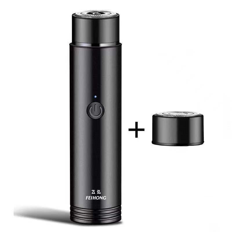 Mini Electric Shaver Portable Car Rechargeable Cordless Razor With Double Blade Pop Up Trimmer