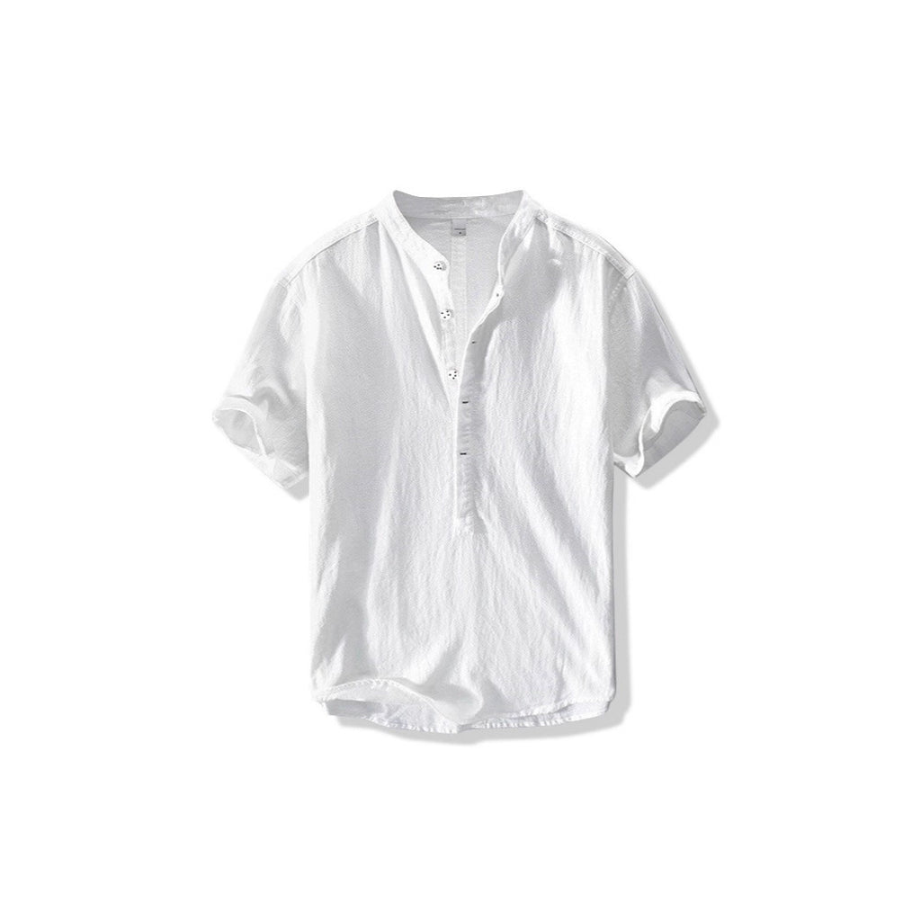 Chinese Style Summer Men's Linen Shirt