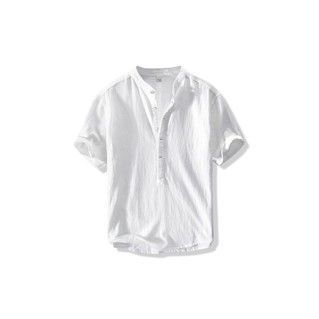 Chinese Style Summer Men's Linen Shirt