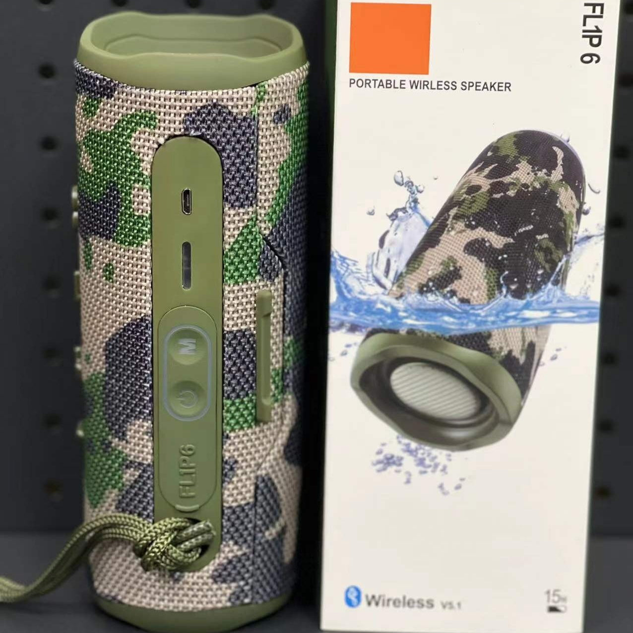 Portable Outdoor Wireless Bluetooth Speaker With Dual Speakers Long Battery Life Stereo Sound