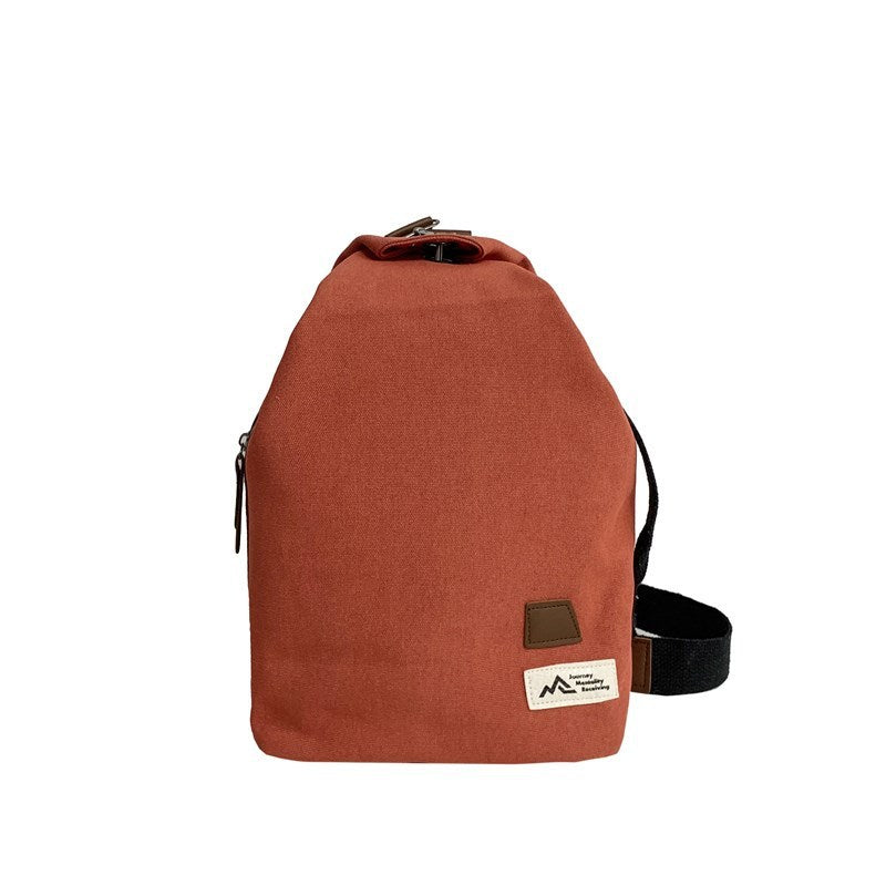 Canvas Slanted Chest Bag For Travel And Leisure Waist Sling Bag Wear Resistant Durable