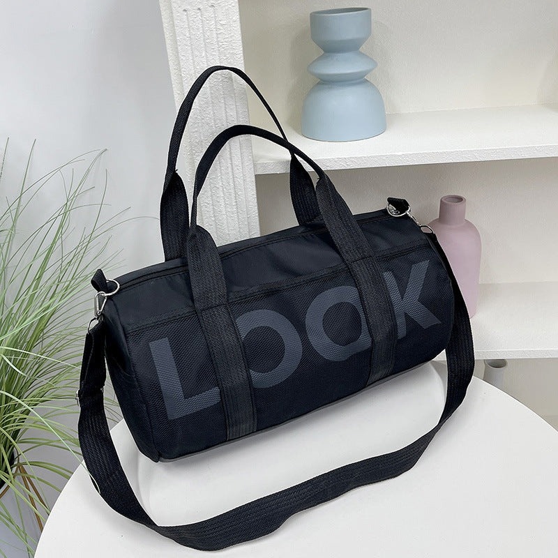 Dry Wet Separation Travel Gym Bag For Sports And Yoga Breathable Nylon With Inner Polyester Lining