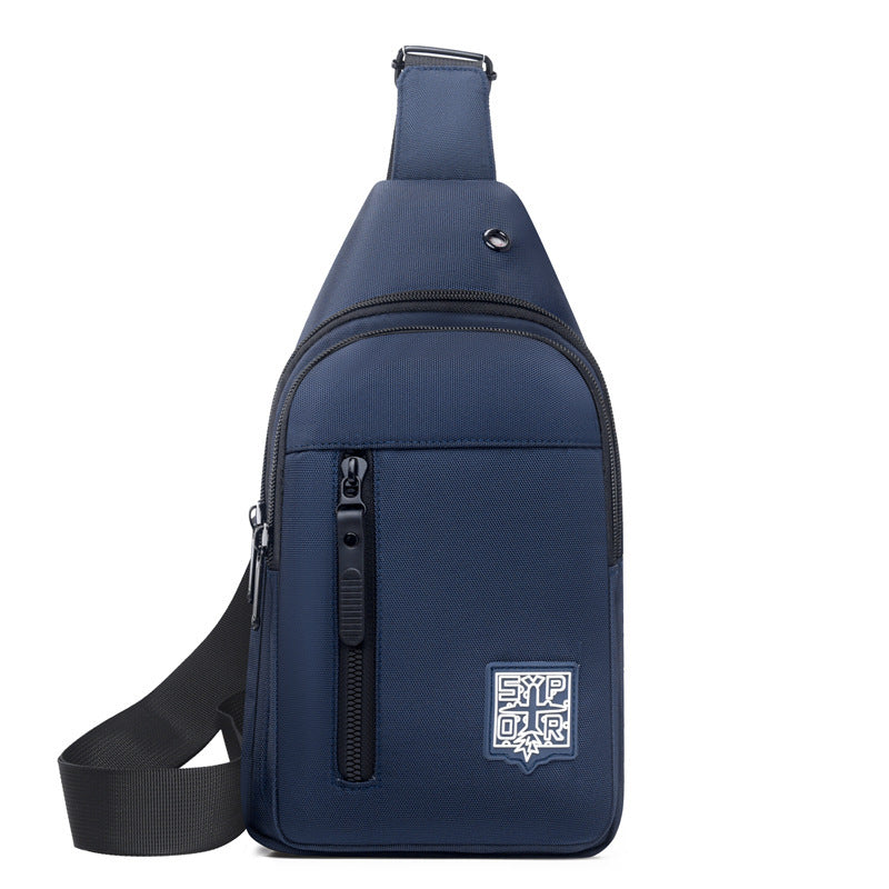 Mens Crossbody Bag Nylon Waterproof Ultra Lightweight Casual Shoulder Chest Bag For Travel