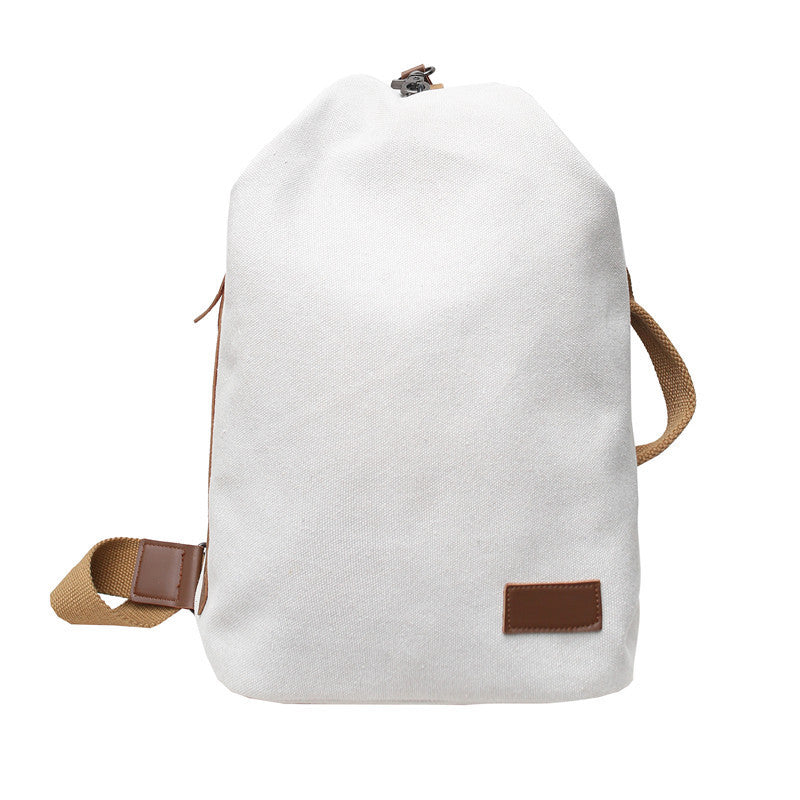 Men Canvas Travel Sling Bag Large Capacity Crossbody For Commute And Leisure Travel Breathable Comfort