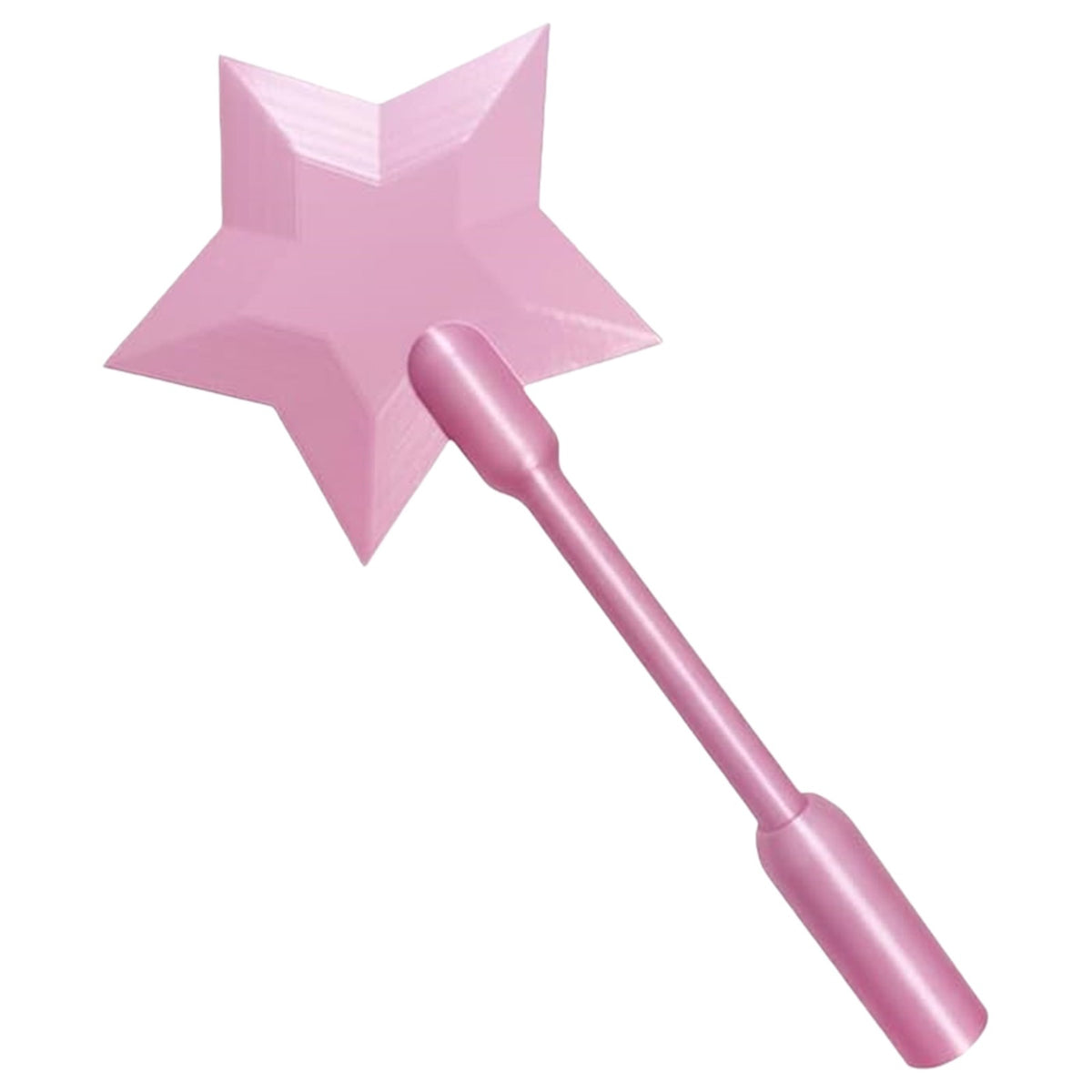 Pink star-tipped NFC tap-to-pay wand with long pink handle